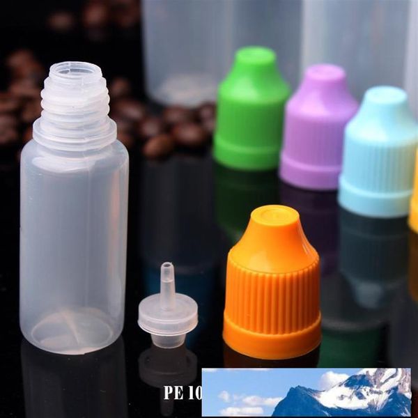 Новое прибытие Flat Soft LDPE 10 мл пластиковая капельница пустые бутылки целые контейнеры и дочерняя крышка для дочернего пластика 10 мл изготовлены в 253A