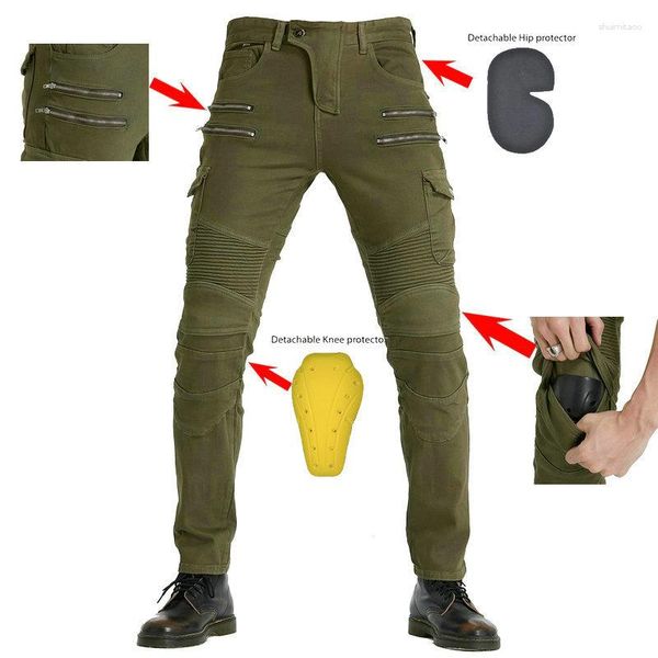 Jeans da uomo Pantaloni da moto Motocicleta Hombre Letto di piume per uomo Versione standard Pantaloni da moto Pantaloni da equitazione estivi