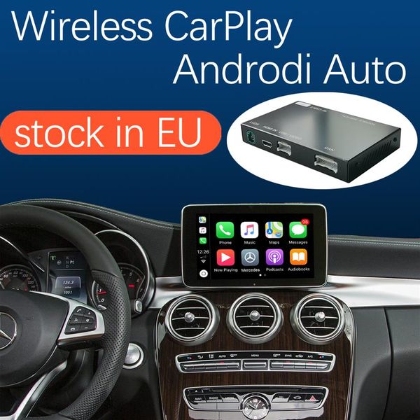 Interfaccia Wireless CarPlay per Mercedes Benz Classe C W205 GLC 2015-2018 con Android Auto Mirror Link AirPlay Car Play240w