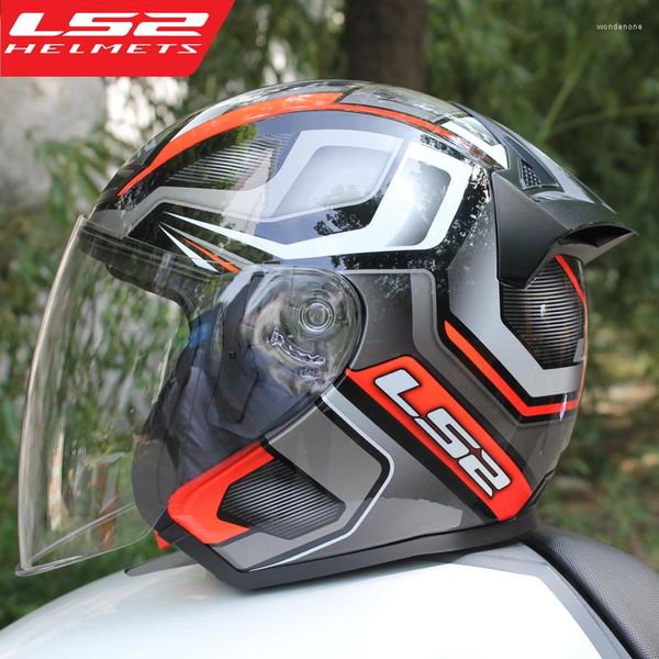 Motorradhelme LS2 OF608 Halbhelm Moto Racing Motobike Capacete Street