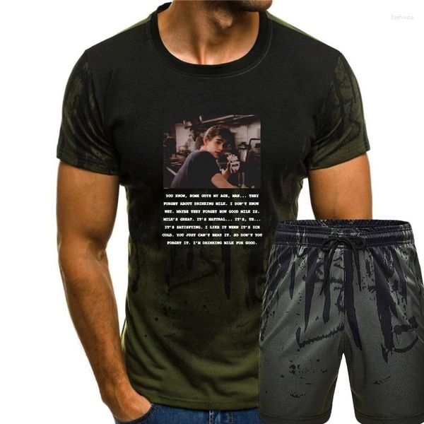 Fatos de treino masculinos MaDillon Milk Commercial The Outsiders 80s Stay Cinema Film Funny Gift For Men Women Girls Unisex T-shirt