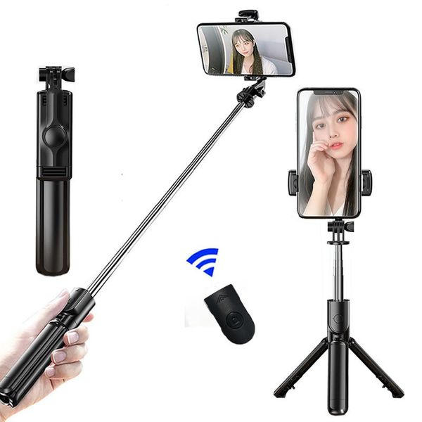 Nuovo monopiede estensibile 3 in 1 Wireless S03 Selfie Stick con mini treppiede con otturatore wireless