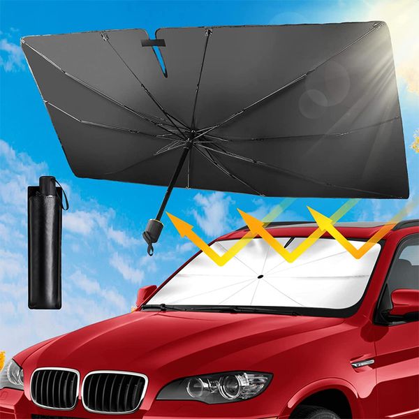 Parabrezza per auto Parabrezza Parasole Ombrellone Estate Auto Anti-UV Parasole Tenda per finestra Protezione solare Visiera per accessori interni auto 230718