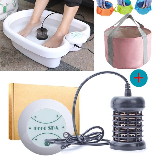 Massagem para cuidados com os pés Banho de desintoxicação iônico Aqua Cell Spa Machine Ion Cleanse Arrays p 230801
