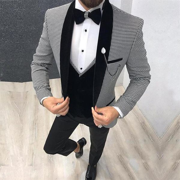 Herrenanzüge Blazer 2021 Morgen Männer Anzug Dinner Party Prom Custome Homme Bräutigam Hochzeit Blazer Slim Fit Mann Smoking 3 Stücke185i