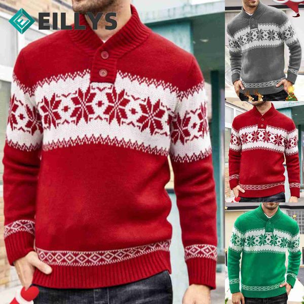 Camisolas Masculinas Masculino Vermelho Tricô Camisola Pulôver Masculino Moda Roupas de Ano Novo Masculino Camisola de Natal 2022 Estilo Inglaterra Camisola Masculina L230719