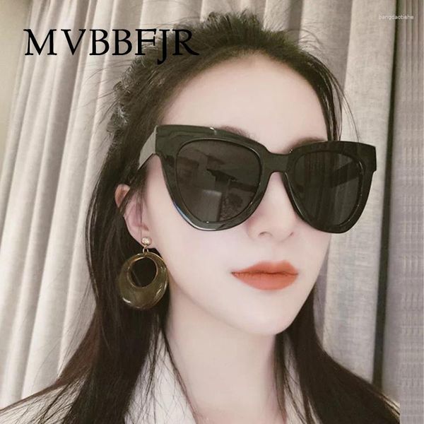 Солнцезащитные очки mvbbfjr Luxury Cat Eye Женщины Big Men Brand Designer Eyewear Vintage Retro Mirror Sun очки UV400 Оптовые