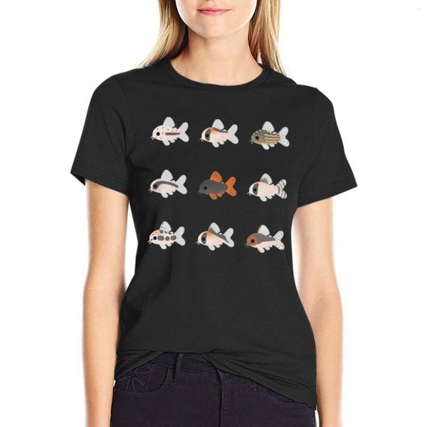 Polos Femininas Corydoras! Camiseta linda tops vestido de anime para mulheres gráfico