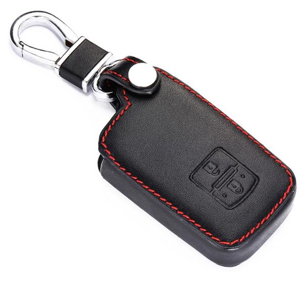 Custodia portachiavi in vera pelle per Toyota Avalon Auris Camry RAV4 Yaris Verso 2012-2018 Keyless Remote Fob Protector Cover Bag199P