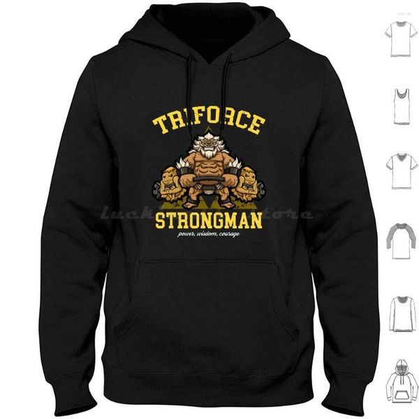 Felpe con cappuccio da uomo Triforce Strongman Year 2-Daruk manica lunga Daruk Strong Lift Weights Power