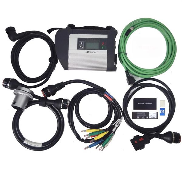 MB Star C4 com 5 cabos SDconnect Diagnostic Multiplexer Support for Benz Cars and Trucks in stock290k