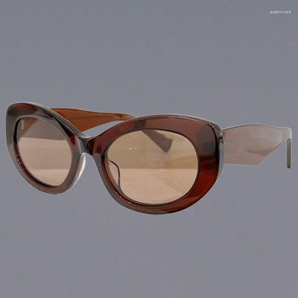 Óculos de sol SF1080S Cat Eye Masculino Acetato Distintivo Casual Eyewear Design de marca Óculos de sol feminino Tendência Guarda-sol Lentes solares