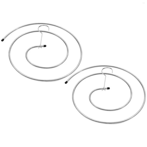 Cabides 2 peças Cabide giratório Suporte para secar roupas Suéter Lavanderia Aço inoxidável Criança