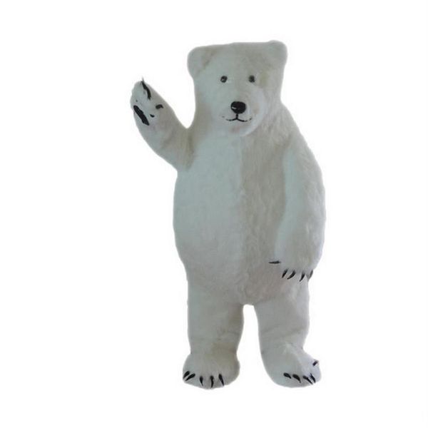 2019 com desconto de fábrica trajes de mascote de urso polar branco personagem de desenho animado adulto Sz233D