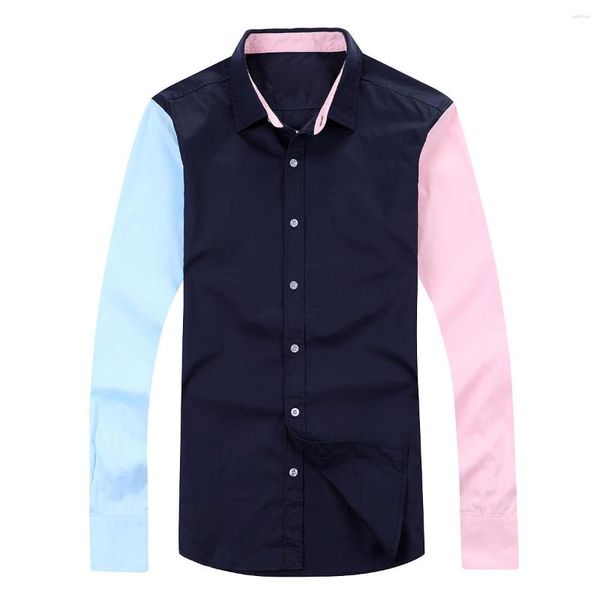 Camicie casual da uomo French EP 2023 Summer Full Sleeve Fashion Business Cotton Men Chemise Big Size STILE