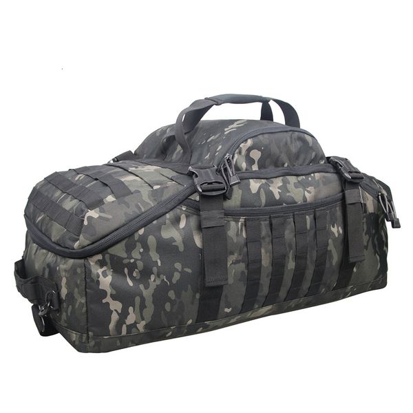 Sacos Duffel 40L 60L 80L Saco de Viagem Esportivo Molle Mochila Militar Tática Ginásio Saco de Fitness Grandes Sacos Duffle para Acampamento Caça Pesca 230718