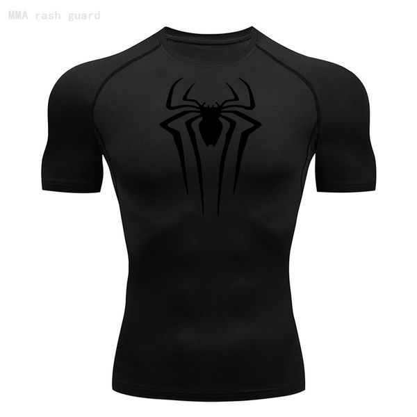 T-shirts pour hommes Le T-shirt à manches courtes pour hommes Été Respirant Séchage rapide Haut de sport Bodybuilding Survêtement Compression Shirt Fitness Hommes 230718