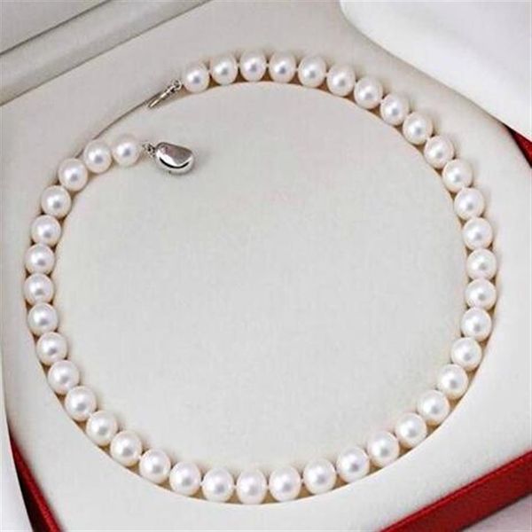 Kaufen Sie Pearls Jewelry NATÜRLICHE 10-11 MM SÜDSEEWEISE RUNDE PERLENKETTE 18 ZOLL 14K253m