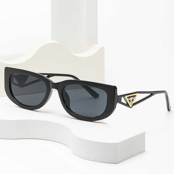 Óculos de sol de moda de luxo ao ar livre designer de verão feminino Tom clássico polarizado Ford novo diamante armação de olho de gato metal triângulo incrustado moderno