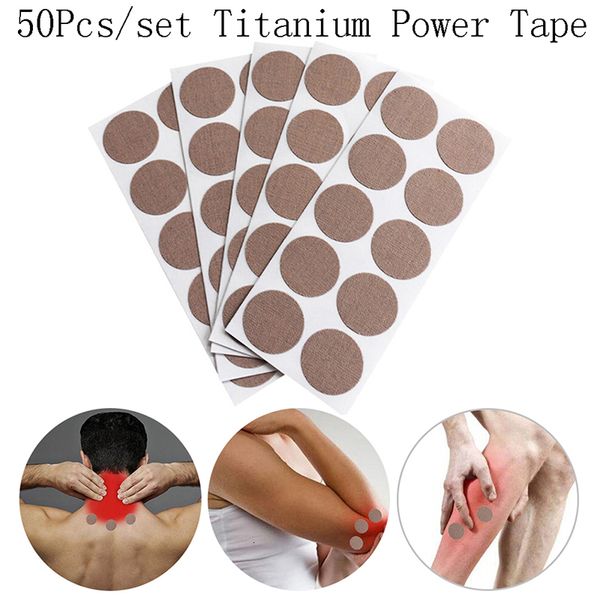 Autres articles de massage 50Pcs5sheets Power Kinesiology Tape Discs Traitement de la douleur Cure K Neck 230718