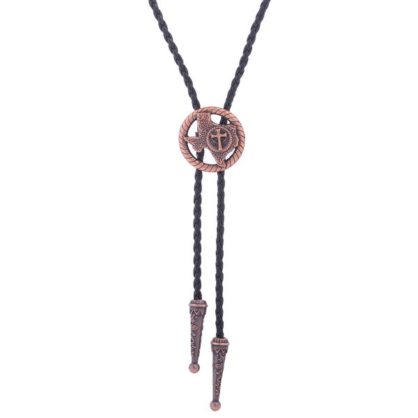 Bolo Ties Nieuwe bolo-stropdas met retro Texas-kaart HKD230719