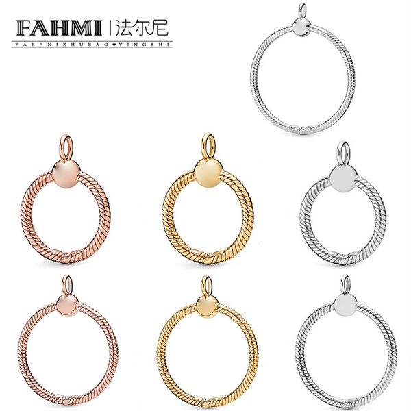 FAHMI 2019 Autunno Nuovo Avviso Shine Foglia Albero dell'amore Funghi Corona Bandiera Cinese Bao Notre Dame Fascino in oro rosa a forma di cuore Pend261U