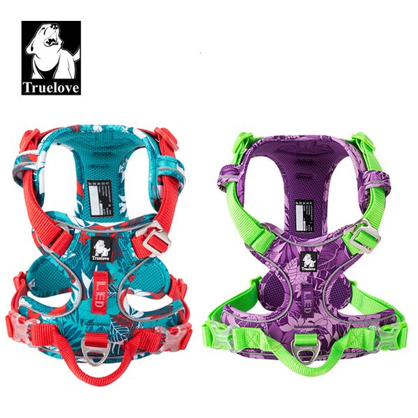 Collari per cani Guinzagli Truelove Pet Harness Camouflage Reflective Nylon Special Edition Facile da regolare TLH5653 230719