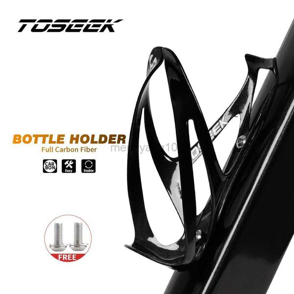 Gabbie per bottiglie d'acqua TOSEEK Portaborraccia per bicicletta Universal Road Mountain Bike Portabicchieri per acqua Attrezzature per l'equitazione all'aperto Portabottiglie per biciclette HKD230719