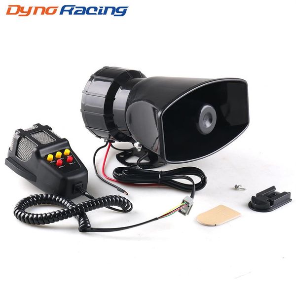 Dynoracing 5-Sound lauter Auto-Warnalarm, Polizei-Feuer-Sirene, 130 dB, Lufthupe, PA-Lautsprecher, 12 V, 80 W, Autozubehör, Auto-Warnalarm312C