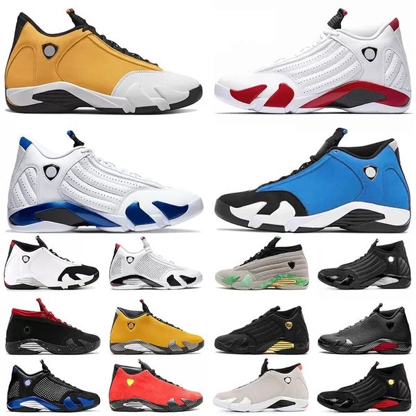 2023 Designer 14s Mens High Jumper Basquete Sapato J14 Outdoor Shoe Preto Vermelho Esportes Homens Jumpman Ginger University Blue Gold Batom Winterized Thunder