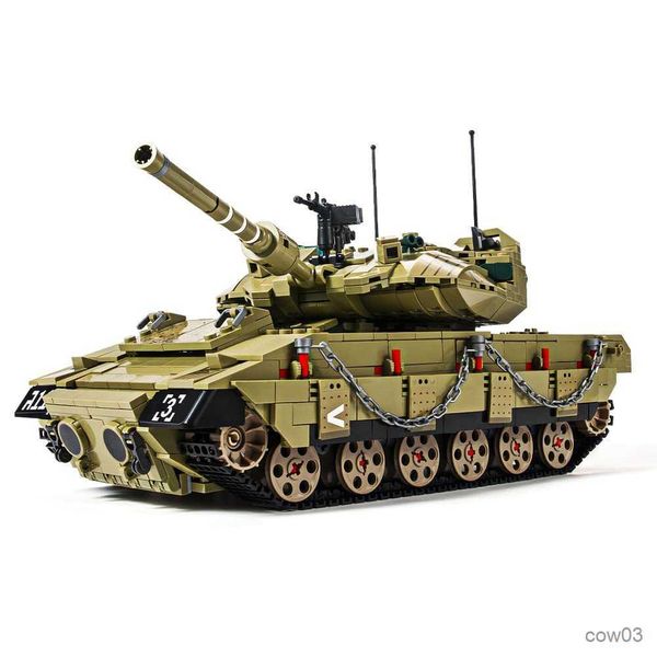Blöcke kompatible Steine Militärpanzer Panzer Merkava Leopard Raketenautosautos Bausteine German Army World Jungen Spielzeug Geschenk R230720