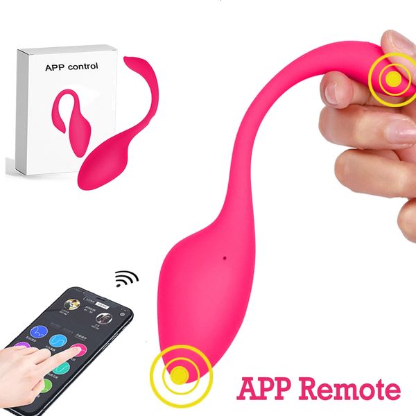 Vibratörler Bluetooth Kadınlar İçin Vibratörler Sessiz Titreşimli Yumurta Bağlı Akıllı Telefon Oyuncakları Vajina Topları Klitoris ve G-Spot Stimülatör 230719