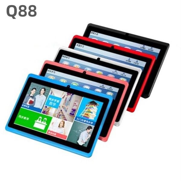 Mode Kinder Tablet PC 7 Zoll Q88 Android 4 4 512 MB 4 GB Allwinner A33 Quad Core Google Player Bluetooth Wifi293T