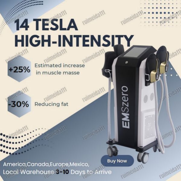 14 Tesla 6000W Body Slimming Contouring NEO Hiemt 4 Alças + Almofada Pélvica EMSzero Building Muscle Machine Salão de Beleza Redução de Gordura