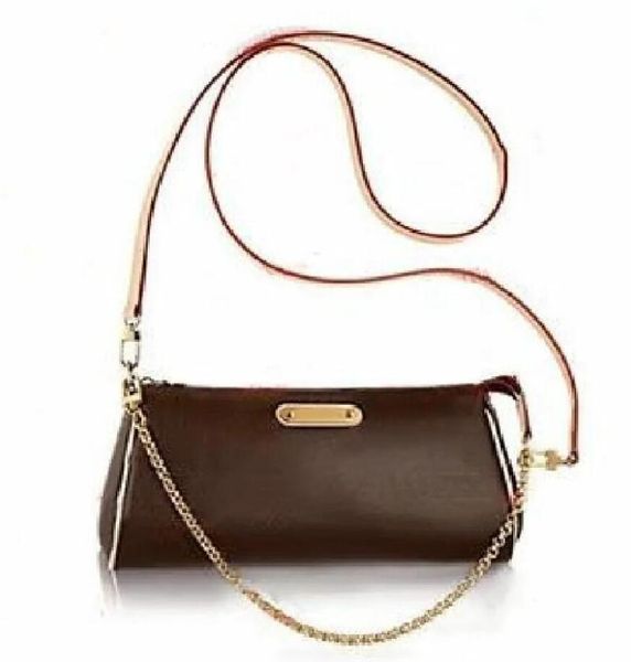 Bolsas de ombro com correntes favoritas marrons Moda Casual Designer Alças de luxo Bolsa de ombro nas axilas Bolsa de couro PU crossbody Clutch design com aba Bolsas femininas totes