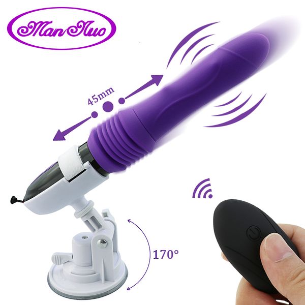 Vibratoren Teleskop-Dildo-Vibrator, automatischer Auf-Ab-Massagegerät, G-Punkt, stoßend, einziehbare Muschi, vibrieren, großes Sexspielzeug für Frauen 230719