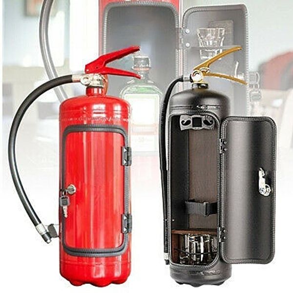 Tumblers Extintor de Incêndio Mini Bar Suportes para Vinho Armário Prateleira Enfeites Decoração Champanhe Licor Caixa de Armazenamento Suprimentos para Festas Presente Masculino 230719