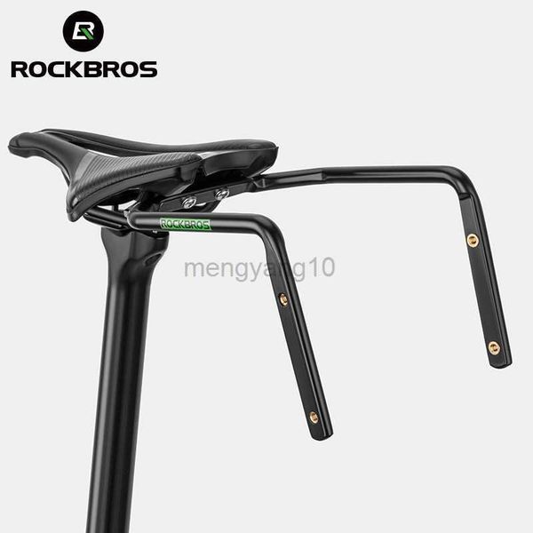 Gaiolas para garrafas de água ROCKBROS Extensor de assento de bicicleta Liga de alumínio Saco de rabo de bicicleta Estabilizador Sela Estrutura Gaiola de garrafa Suporte de fixação Acessórios de bicicleta HKD230719