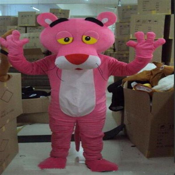 2018 Mascotte della pantera rosa del costume della mascotte della pantera rosa diretta in fabbrica 287T