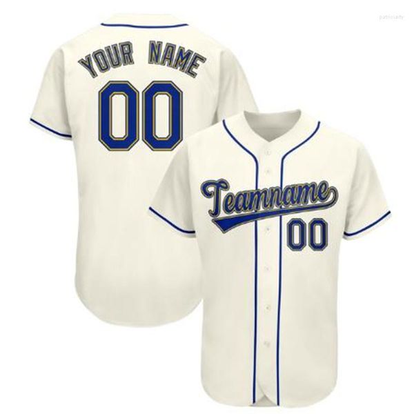 Camicie casual da uomo Maglia da baseball stampata in 3D alla moda Nome / numero della squadra personalizzato Giocatore a maniche corte traspirante