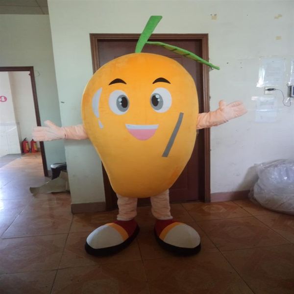 Costumi della mascotte del mango Tema animato verdure frutta Cospaly Personaggio mascotte dei cartoni animati Costume di carnevale di Halloween Costume2578