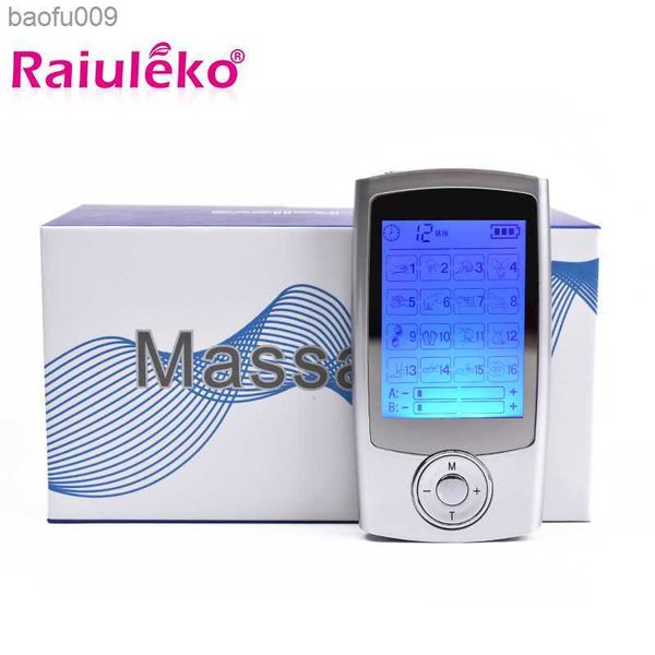 Smart Health 16 Modalità Digital Electronic Pulse Massager Stimolatore muscolare Macchina per alleviare il dolore Dispositivo per massaggio del corpo elettro L230520