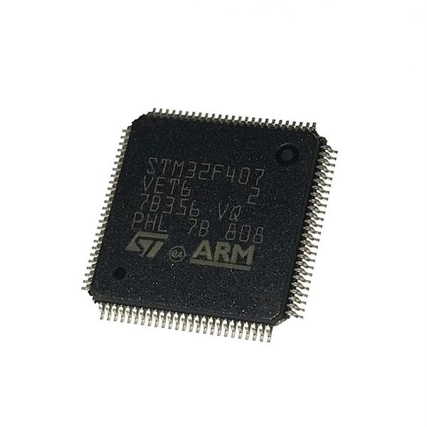 STM32F407 LQFP100 MCU 32-битный STM32F ARM CORTEX M4F RISC 512KB Flash 2 5V 3 3V 100-PIN LQFP STM32F407VET6259W