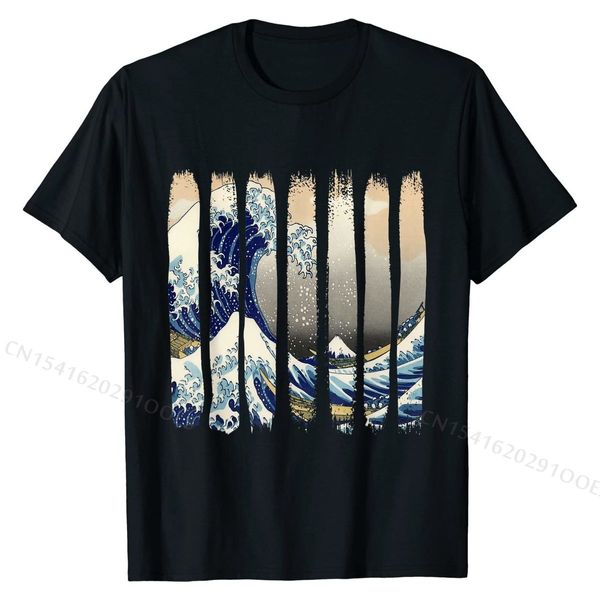 Футболка, Edo Japan Hokusai, Great Wave Off Kanagawa, Tsunami Wholesale Camisa Frub