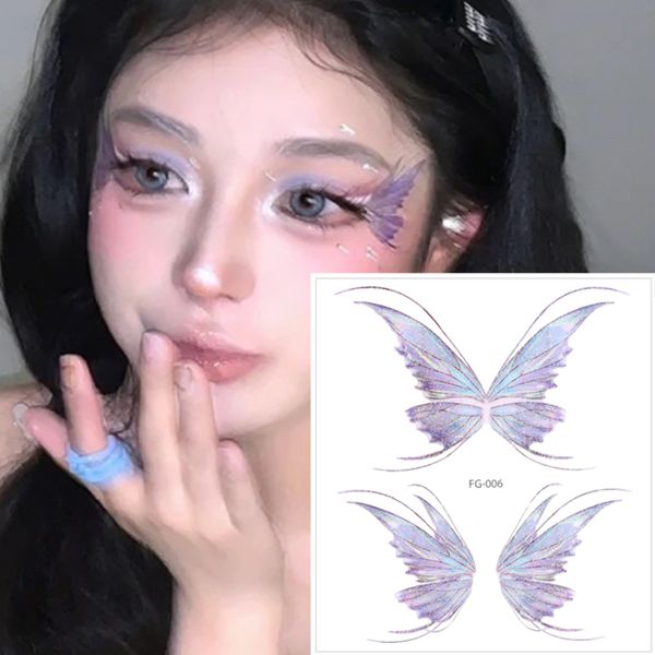 3D Fairy Butterfly крылья блестящие татуировки