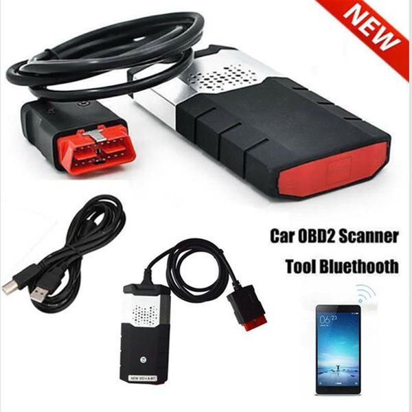 Yeni R3 Araba Kamyonu OBD Teşhis Tarayıcı Kitleri VCI OBD2 TCS CDP Tarama Aparatı R Bluetooth USB Delphi DS150E196N