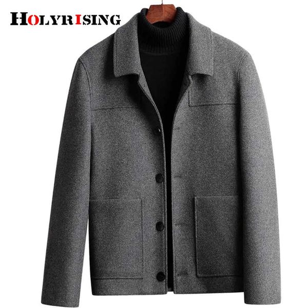 Wollmischungen für Herren, Wolljacke für Männer, sobretudo masculino, koreanische Freizeit-Fleecemäntel, luxuriöser Kaschmir-Trench, Tasche, lässig, 19650 HKD230718