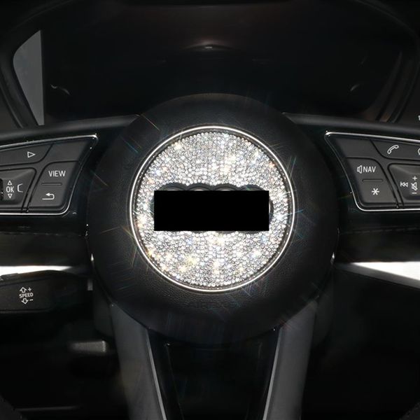 Accessori auto Decorazione interna Bling per Audi Modelli di volante A3 A4 A5 A6 A7 Q3 Q4 TTS S5 Serie RS ecc. Donna Uomo310m