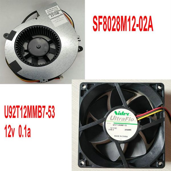 Ventilador de resfriamento do projetor Nidec 8025 12v U92T12MMB7-53 SF8028M12-02A249L