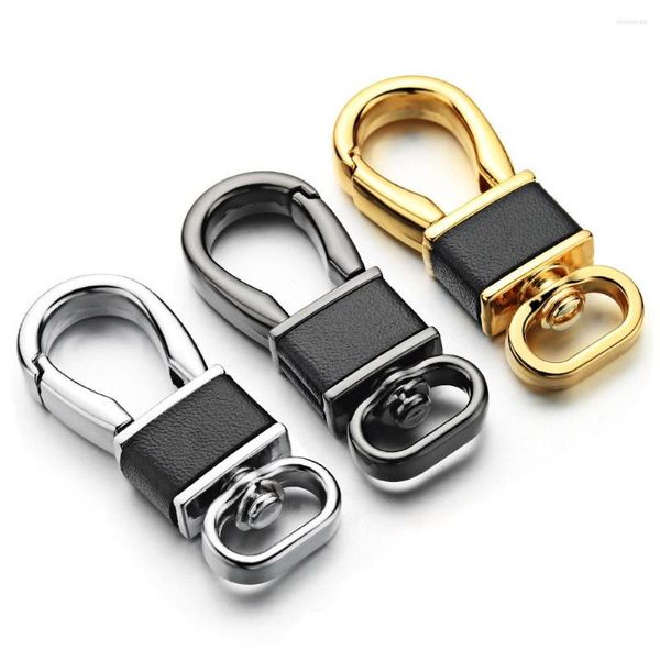 Anahtarlık DIY Narin Anahtarlık Zinciri Aksesuarları Eşleşen Anahtarlar Yüksek Kaliteli Deri Anahtar Zincirleri Yüzük Tutucu Yay Tokası Toptan DK397